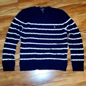 Navy blue Striped Ralph Lauren sweater